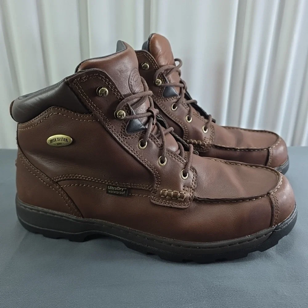 Red Wing Irish Setter Mens Hunt Soft Paw Leather Chukka Waterproof Boots Size 13